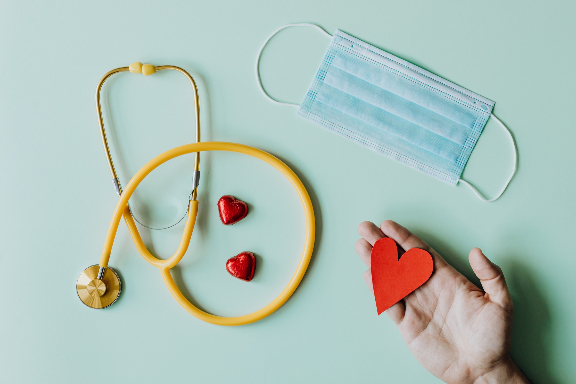 A healthcare provider with a stethoscope